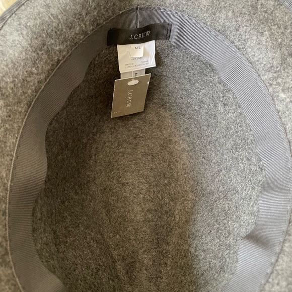 JCrew- Wool Derby Hat, Light Grey - Picture 5 of 7